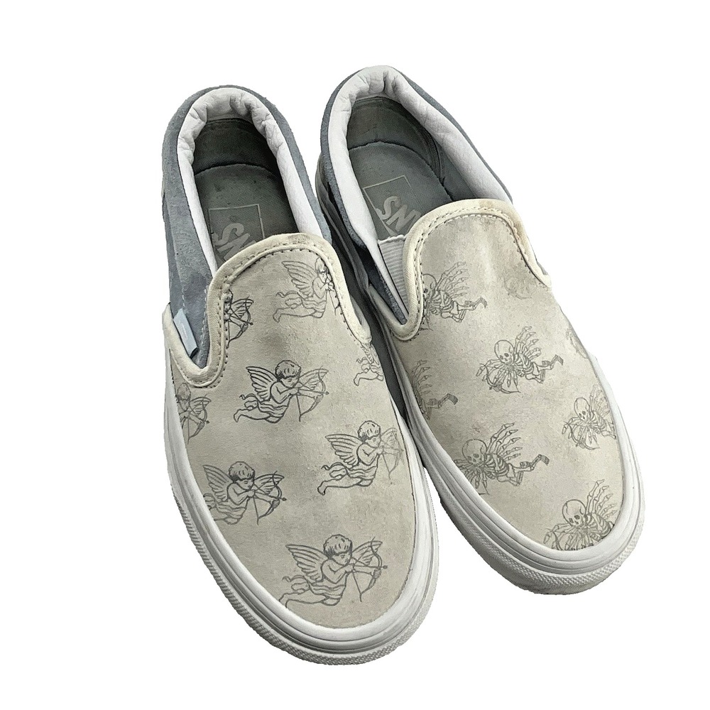 Vans Classic Love You to Death Suede Slip On Shoes Women Size 5.5 Men 4